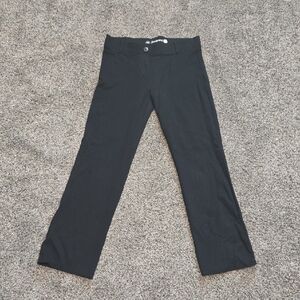 Betabrand Straight-Leg | Classic Dress Pant Yoga Pants (Black)